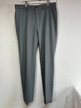 King Street Mens Gray Tailored Fit Ultra-Tech Series Pants 32x32 Stretch New $75
